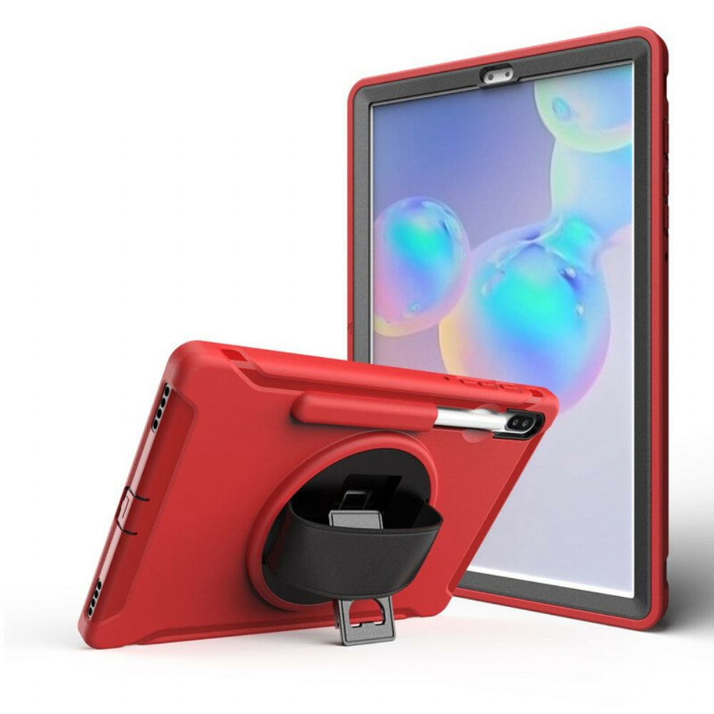 Hülle Für Samsung Galaxy Tab S6 Schutzhülle Dreifacher Schutz Mit Riemen Und Halterung
