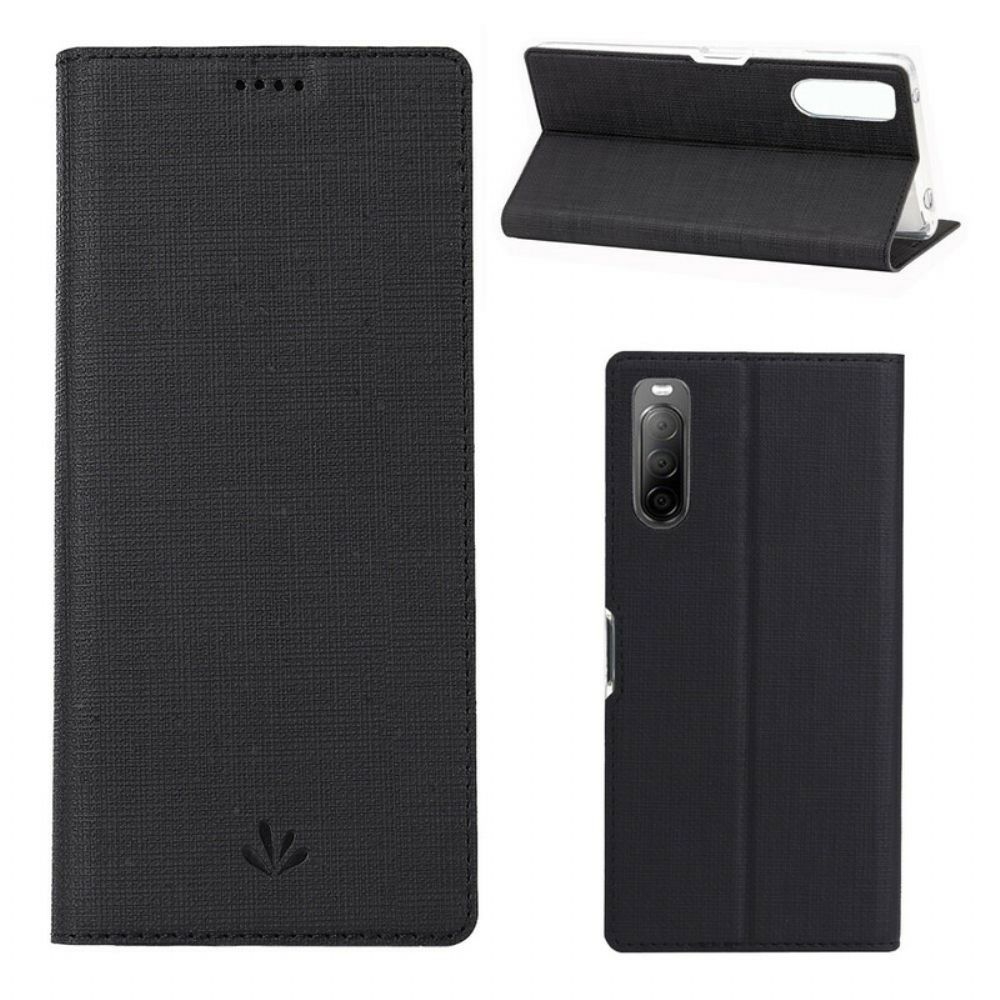 Schutzhülle Für Sony Xperia 10 II Flip Case Vili Dmx Texturiert