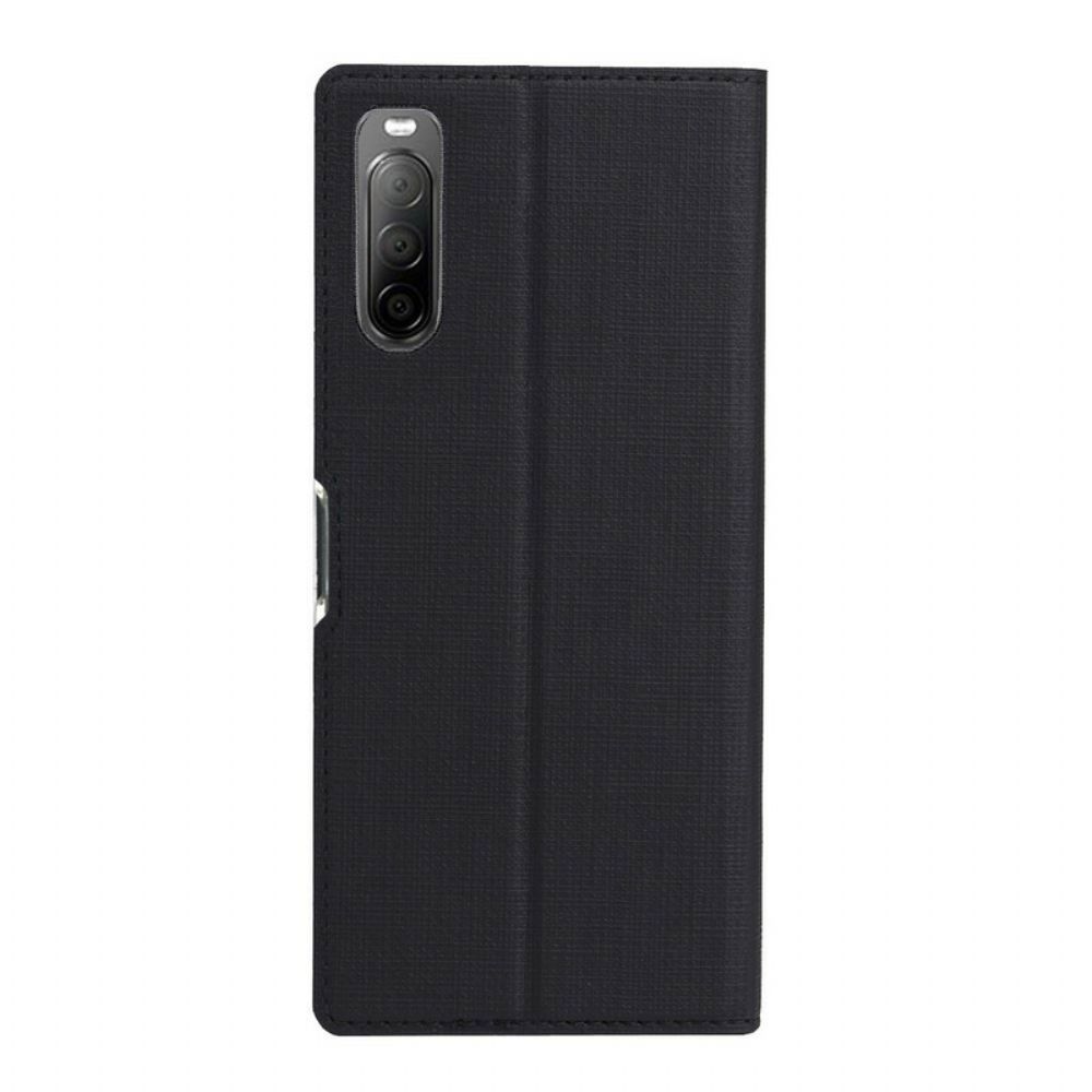 Schutzhülle Für Sony Xperia 10 II Flip Case Vili Dmx Texturiert