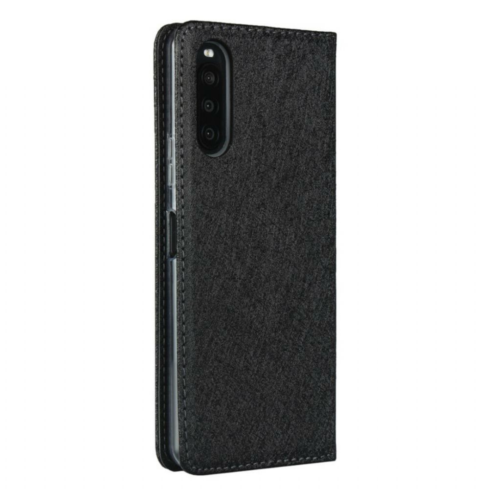 Schutzhülle Für Sony Xperia 10 II Flip Case Weicher Lederstil Mit Riemen